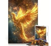 Phoenix Legendary Creature Adult Jigsaw Puzzles 1000 Pieces Brain Workout Toy Casual Relax Image Assembly Artistic Gift (38x26cm)
