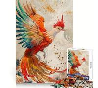 Phoenix Legendary Creature Jigsaw Puzzles for Adults 1000 Pieces Clear Logic Toy Quiet Hobby Perfect Cut Stylish Gift (38x26cm)