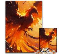 Phoenix Legendary Creature Puzzles 1000 Pieces for Adults Paper Jigsaw Puzzles for Travel Lovers Couples Challenging Toy 1000 PCS(38x26cm)