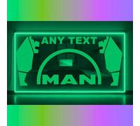 Phoenix Lights Truck Bulkhead Light Up Mirror Light Board Interior Light Man Living the dream any text