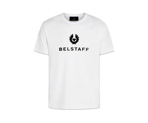 Phoenix Logo Cotton T-Shirt - male - Belstaff - T-Shirts - White - L - Tops L