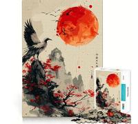Phoenix Looking at The Sun Jigsaw Puzzles 1000 Pieces for Adults Brain Skill Stress Release Exact Edge Wall Art Decor (50x75cm)