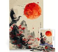 Phoenix Looking at The Sun Jigsaw Puzzles 1000 Pieces for Adults Brain Skill Stress Release Exact Edge Wall Art Decor (50x75cm)
