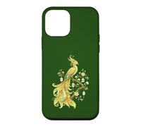 Phoenix Mahjong Golden Bird Cherry Blossom Tile Lover Case for iPhone 12 mini