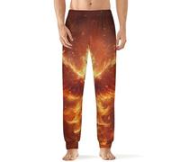 Phoenix Men's Pajamas Pants Soft Lounge Sleep Pant Pjs Bottoms Sleepwear Sweatpants for Home Casual