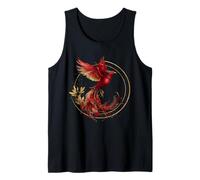 Phoenix Mythical Bird Artwork Splash Phoenix Rising Reborn Tank Top