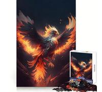 Phoenix Mythology Evo Bird 1000 Piece Jigsaw Puzzles for Teenagers Mind Challenge Toy Quiet Hobby Precise Cut Seasonal Gift (38x52cm)