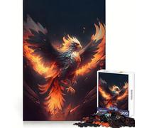 Phoenix Mythology Evo Bird Jigsaw Puzzle 1000 Piece for Adults Smart Reason Toy Home Pastime Smooth Edge Art Collectible (50x75cm)