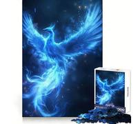 Phoenix Neon Animal Adult Jigsaw Puzzles 1000 Pieces Brain Workout Toy Casual Relax Image Assembly Artistic Gift (38x52cm)