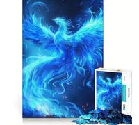 Phoenix Neon Animal Jigsaw Puzzle 1000 Piece for Adults Smart Reason Toy Home Pastime Smooth Edge Art Collectible (38x52cm)