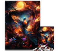 Phoenix Night Galaxy Pc Adults Jigsaw Puzzle paper Jigsaw Challenging Brain Teaser Family Activity Home Decor 1000 PCS(38x26cm)