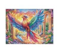 Phoenix on Path with Mysterious Pillars 500 Piece Jigsaw Puzzle for Adults Jigsaw Essential Parent Activity Family Game Vibrant Fun Ideal 500 PCS