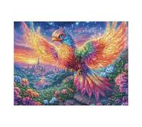 Phoenix on Stone with Castle 500 Pieces Set Classic Jigsaw Puzzle Couple Puzzle Partners Mind Relaxation Wall Decor Easter New Year Creativity & Gift Giving 500 PCS