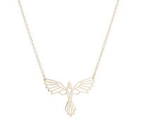Phoenix Origami Necklace Geometric Necklace Animal Wings Flying Birds Ornaments