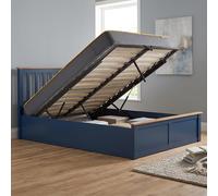 Phoenix Ottoman Storage Bed - 4ft 6in Double - Navy Blue