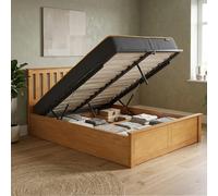 Phoenix Ottoman Storage Bed - 4ft 6in Double - Oak
