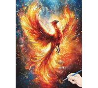 Phoenix Paint by Numbers for Adults Animals Painting by Numbers for Aadults Kids, Canvas Oil Paintings with Acrylic Pigment Kits Hobbies for Adults Women for Christmas Decorations Gifts 40x50cm C-92