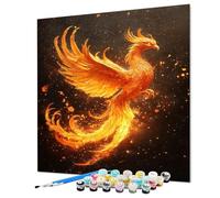 Phoenix Paint by Numbers for Adults, Fantasy Painting by Numbers for Adults Children Beginners on Canvas With Brushes & Acrylic Pigment for Home Wall Decor, Gifts for Women 14x20inch (Model-1179)