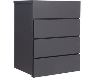 Phoenix PB1331AAK Dark Grey - Top Loading 42Ltr Large Parcel Box