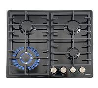 Phönix PE-603T Built-In Gas Hob Gas Cooker 4-Bulb Built-In Cooker Black Enamelled Propane/Natural Gas
