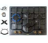 Phoenix PE-604T Gas Cooktop 4 Burner Built-in Stove Black Enameled