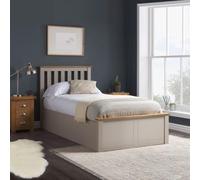 Phoenix Pearl Grey Ottoman Storage Bed - Sizes Available