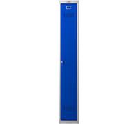 Phoenix Personal Lockers Steel Locker 1 Doors Key lock 300 x 500 x 1,830 mm Blue, Grey