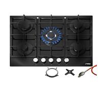 Phoenix PG-701T 70 cm Built-in Gas Hob, Glass, 5 Standalone Cooking Pl