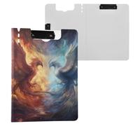 Phoenix Phenix 1 Clipboard a4 Clip Board Foldover Document Folder Files for Paperwork with Clips Lightweight Plastic
