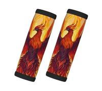 Phoenix Print 2pcs Luggage Handle Wraps Neoprene Suitcase Handle Identifier Marker Travel Accessories