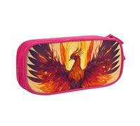 Phoenix Print Pencil Pouch Storage Cosmetics Art Tools Supplies Students Teachers Versatile Use
