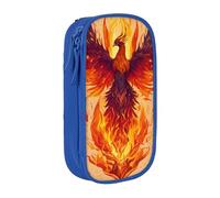 Phoenix Print Practical Pencil Case Multi-Compartment Office Travel School Art Daily Supplies