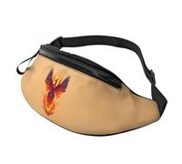 Phoenix Print Unisex Waist Bag Travel Accessory Fits Sunglasses Keys Power Banks Phones Pack