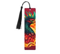Phoenix Print Wooden Bookmarks Beautiful Notebook Accessories for Men Women Book Lovers