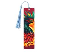 Phoenix Print Wooden Bookmarks Beautiful Notebook Accessories for Men Women Book Lovers