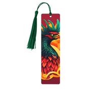 Phoenix Print Wooden Bookmarks Beautiful Notebook Accessories for Men Women Book Lovers