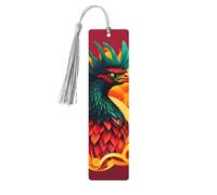Phoenix Print Wooden Bookmarks Beautiful Notebook Accessories for Men Women Book Lovers
