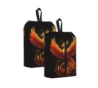 Phoenix Printed Travel Shoe Storage Bag Waterproof Jacquard Fabric is Lightweight, with Strong Handle and Central Zipper.