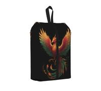 Phoenix Printed Travel Shoe Storage Bag Waterproof Jacquard Fabric is Lightweight, with Strong Handle and Central Zipper.