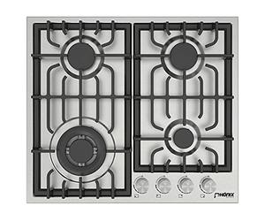 Phönix PS-604L Built-In Gas Hob Stainless Steel Hob Gas Stove 4-Bulb Propane/Natural Gas