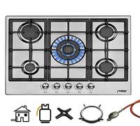 Phönix PS-701T Built-in Gas Hob Stainless Steel Hob 70 cm Gas Cooker 5 Flames Self-Standing / Built-in Gas Hob