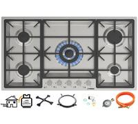 Phönix PS-905FL 5 Burner Built-In Gas Hob Stainless Steel 88 x 51 cm