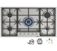 Phönix PS-905FL Built-In Gas Hob Stainless Steel 5-Burner 88 cm