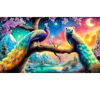 phoenix Puzzle Game 1000 Piece Recycled Paper Impossible Hard Difficult Challenging for The Whole for Women, Gifts for Men 70x50cm/1000pcs