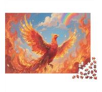 Phoenix Puzzles 1000 Pieces Challenge Toys for Adults And Kids Rise from The Ashes Impossible Jigsaw Puzzles Educational Games Home Decoration 1000pcs (75x50cm)