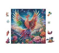 Phoenix Rainbow Wings 100 Pcs Jigsaw Puzzles Puzzles for Adults Teens Relaxing Fun Family Game Team Building Stress Reducing Autumn Durable Cardboard 28x28cm