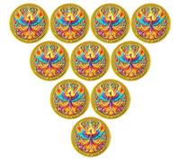 Phoenix Raising Sobriety Chip for Celebrating Recovery with Serenity Prayer AA Medallion (Pack of 10)