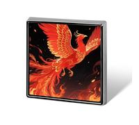 Phoenix Rebirth Flame Brooch Pins Aluminum Alloy Lapel Pins for Men Women Badge Button Decorative Jewelry Charms for Hats Bags Backpacks Suits Shirts Scarves Clothing Accessories Gift