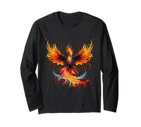 Phoenix Reborn Fire Phoenix Bird Rejuvenation Mythical Bird Long Sleeve T-Shirt