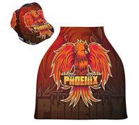 Phoenix Red Fire Art Baby Car Seat Cover Canopy Stretchy Nursing Covers Breathable Windproof Winter Scarf for Infant Breastfeeding Boys Girls